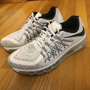 Air Max 2015 (Gs) White/Black Running Shoe